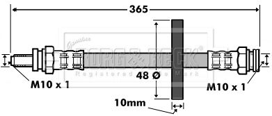 BORG & BECK Pidurivoolik BBH7522